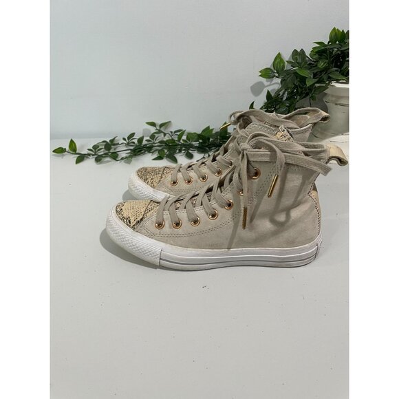 Converse All Star High-Top Snakeskin Sneakers Size 6 - Picture 5 of 14